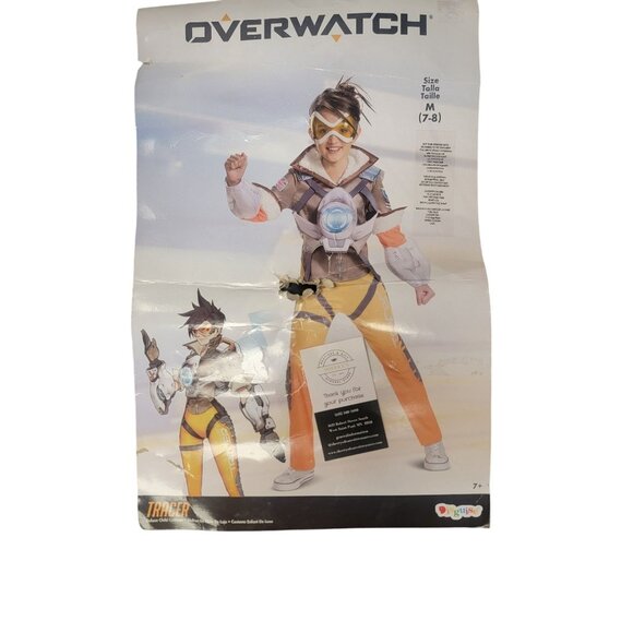 Overwatch Tracer Deluxe Child Halloween Costume Medium - Picture 7 of 7